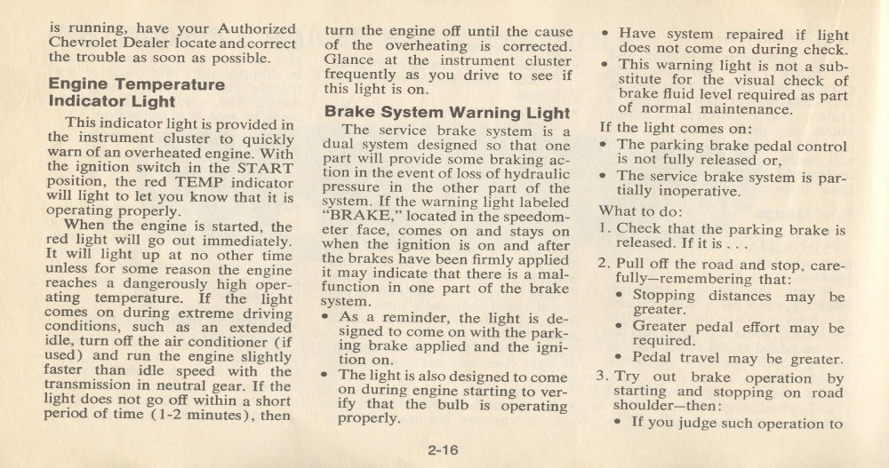 1977 Chev Chevelle Owners Manual Page 47